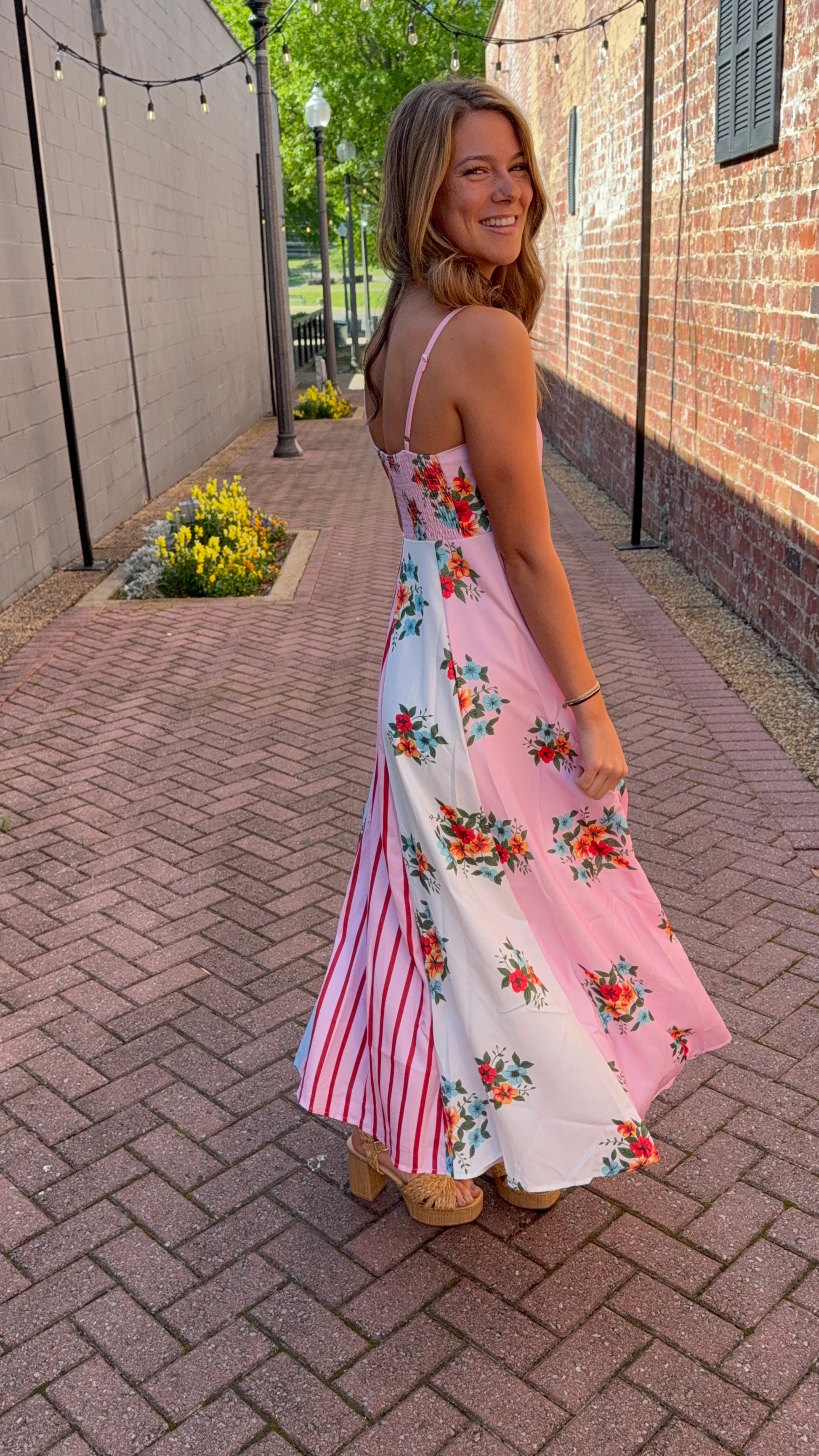 The Fancy Flower Maxi Dress - Triple Charm Boutique