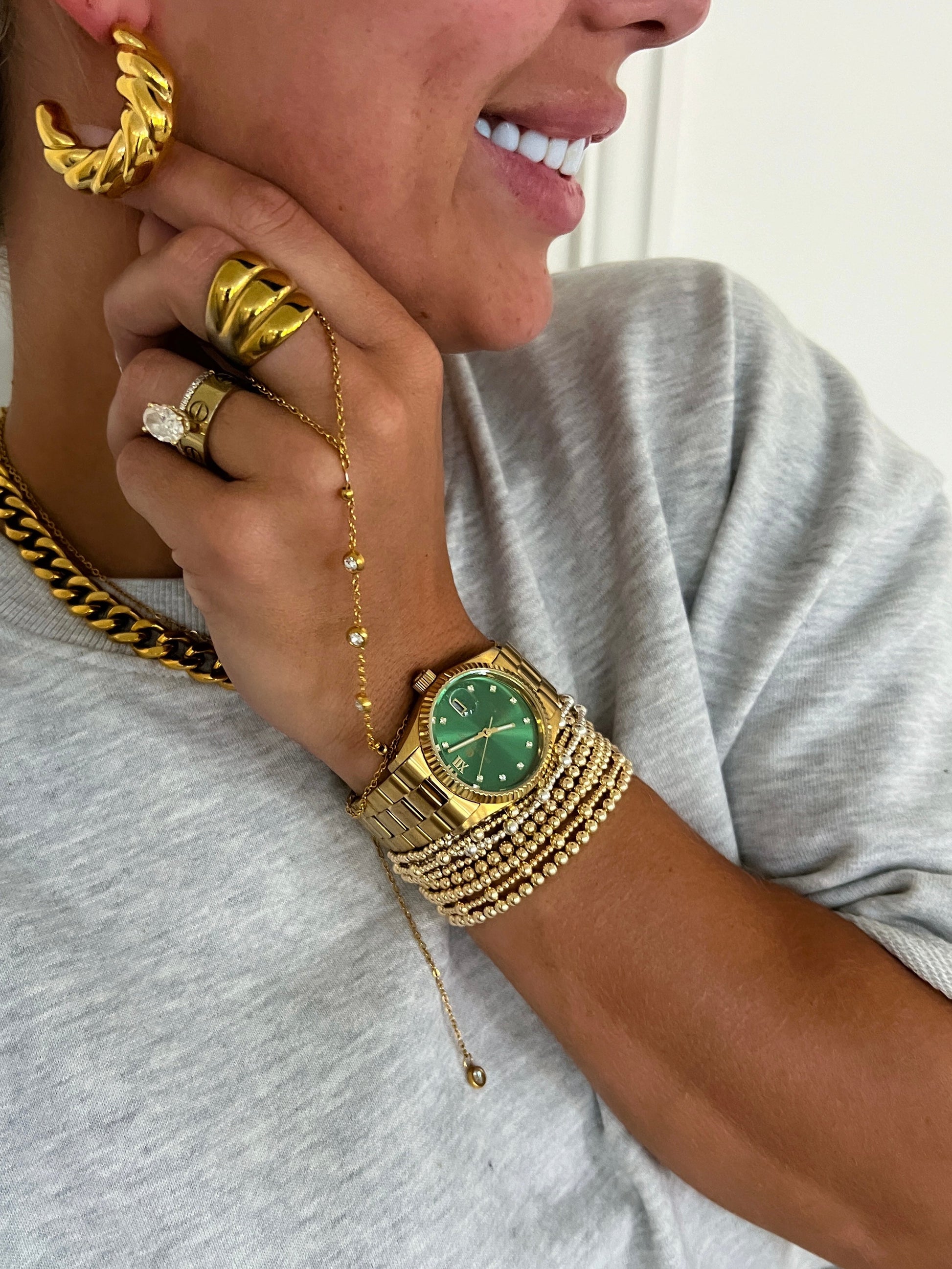 AMELIA HOOPS - Triple Charm Boutique