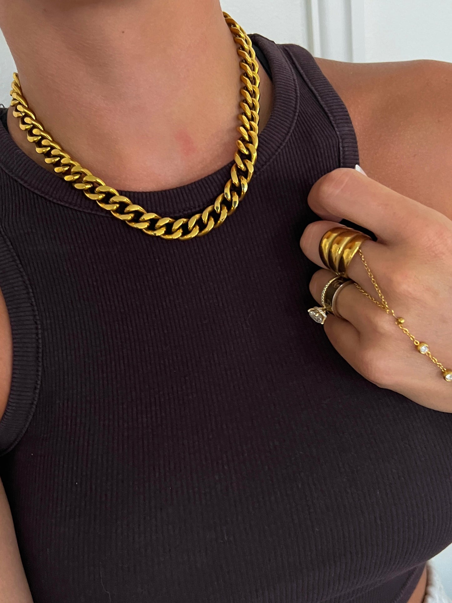 CHUNKY GOLD NECKLACE - Triple Charm Boutique