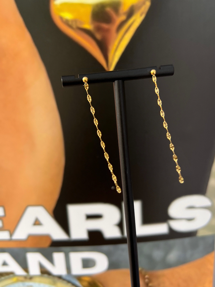 DAINTY CHAIN EARRINGS - Triple Charm Boutique