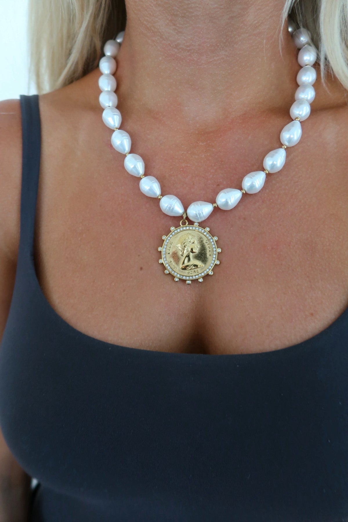 GIA COIN NECKLACE - Triple Charm Boutique