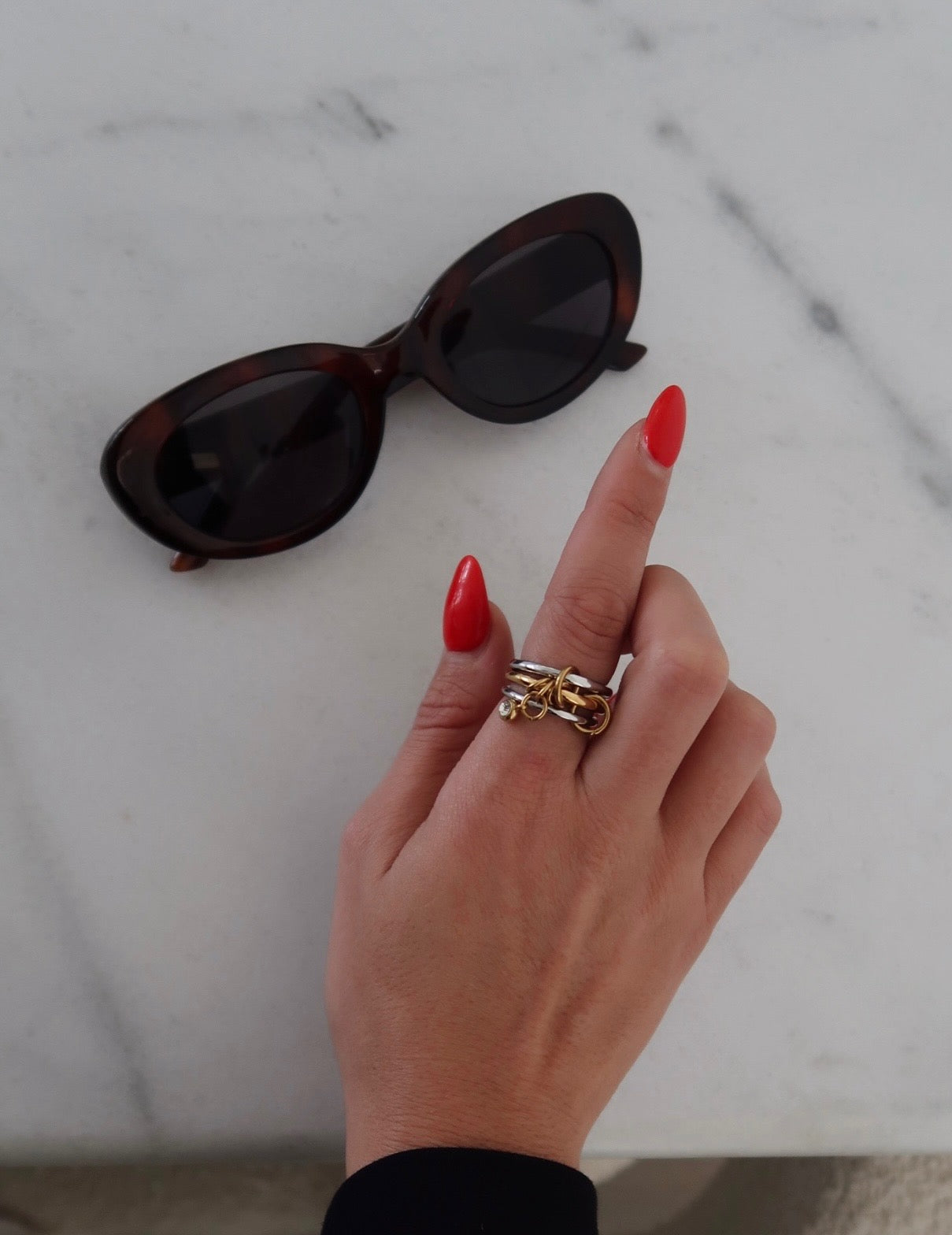 TWO TONED JULIA RING - Triple Charm Boutique