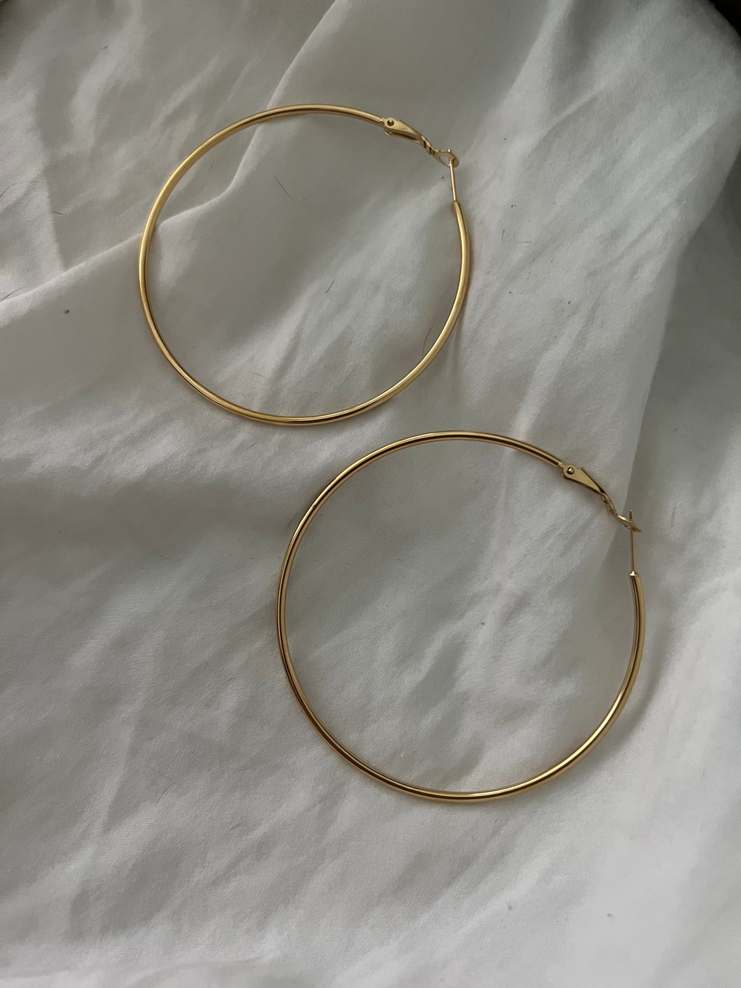 XL GOLD HOOPS - Triple Charm Boutique