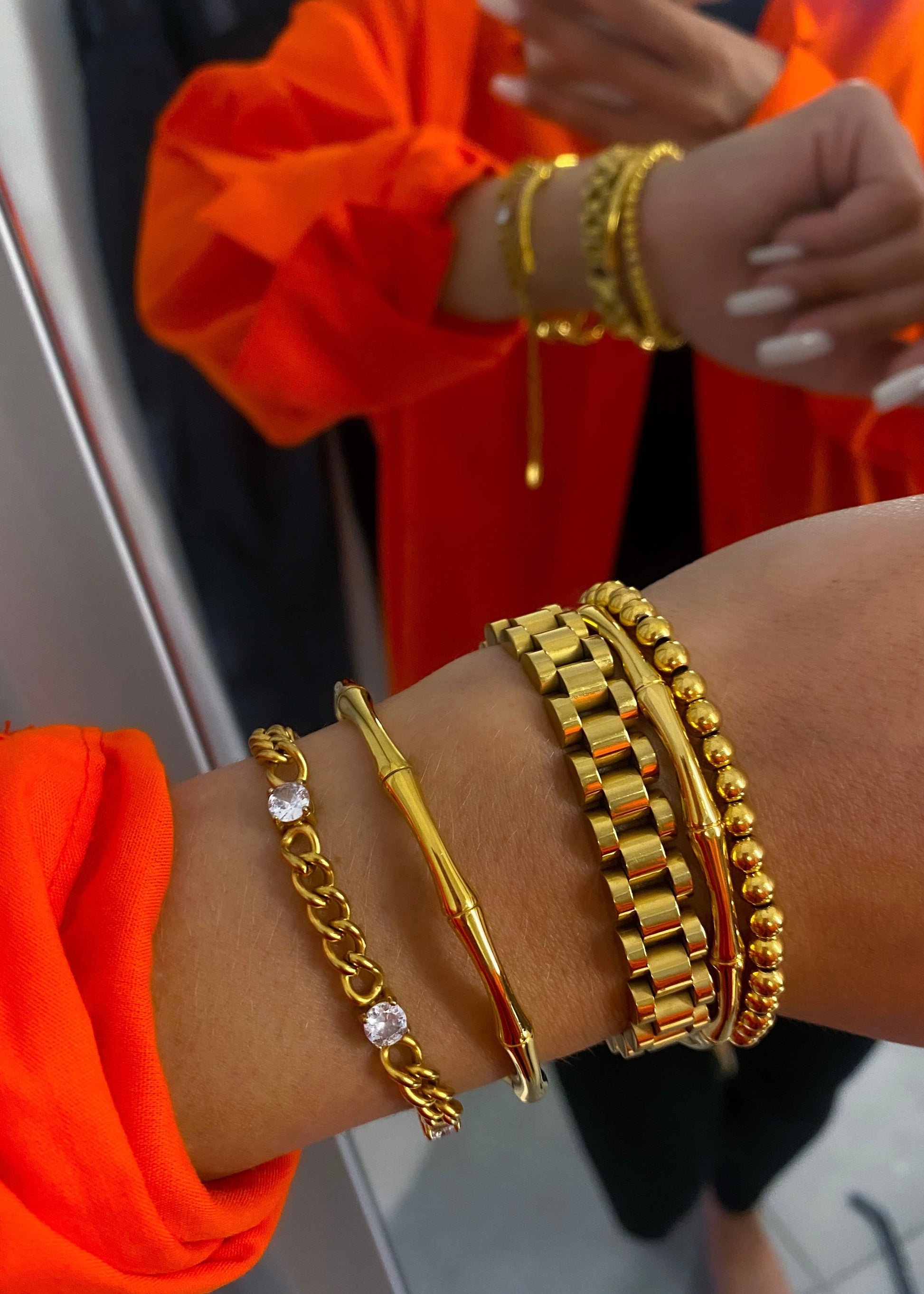 THIN GOLD WATCH BAND - Triple Charm Boutique
