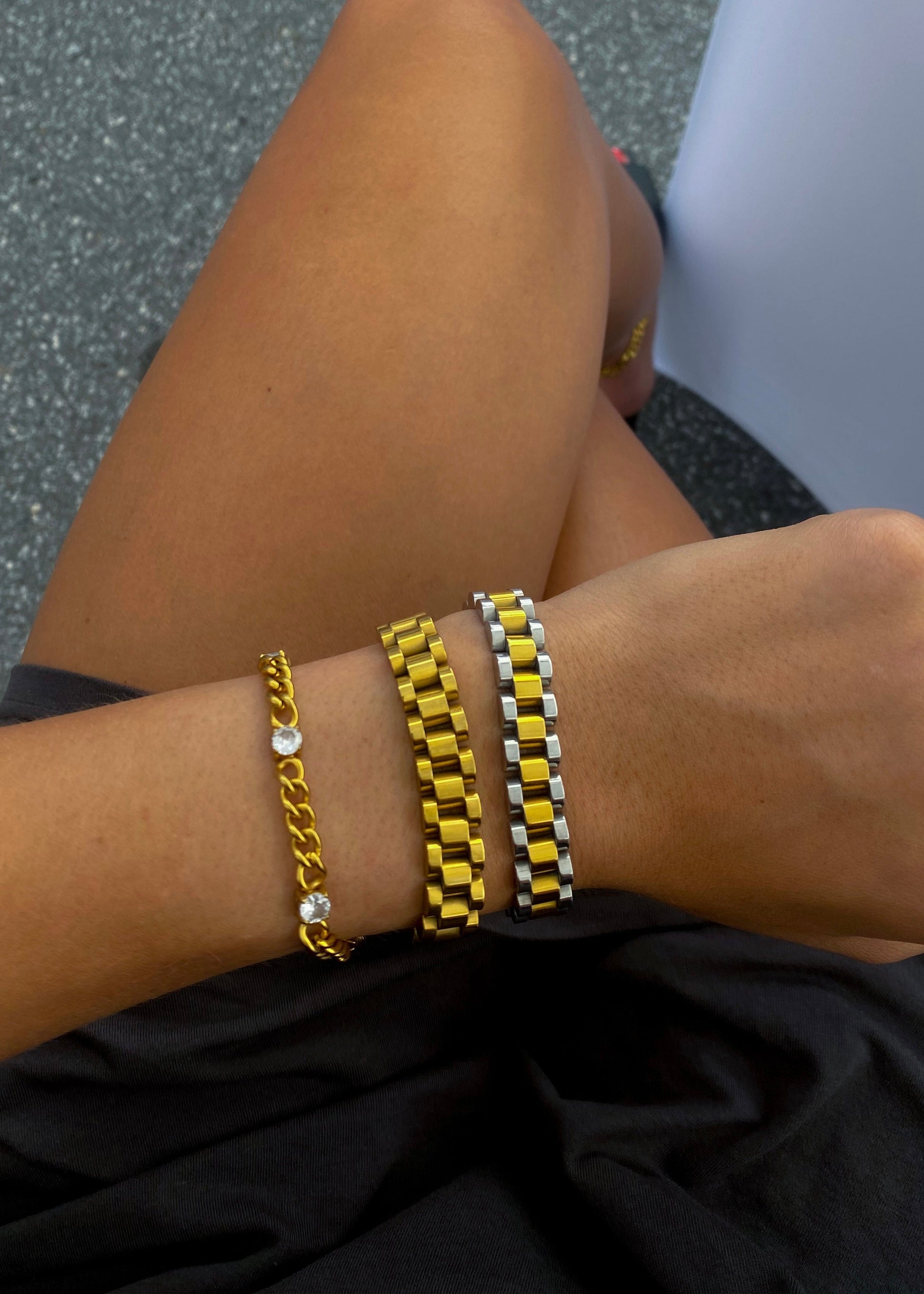 THIN GOLD WATCH BAND - Triple Charm Boutique